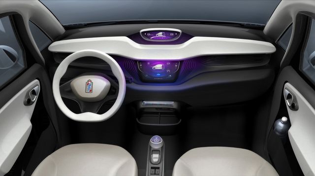 Интерьер Pininfarina BlueCar